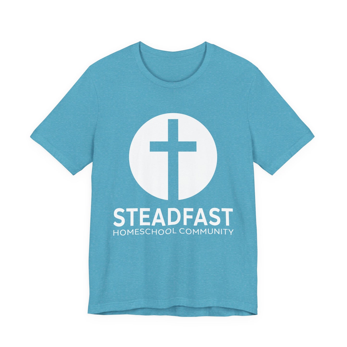 Steadfast Unisex Jersey Tee with Isaiah 26:3 Verse - White Logo